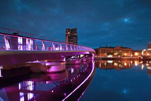 Building a better world by connecting communities. - Lagan Weir Footbridge