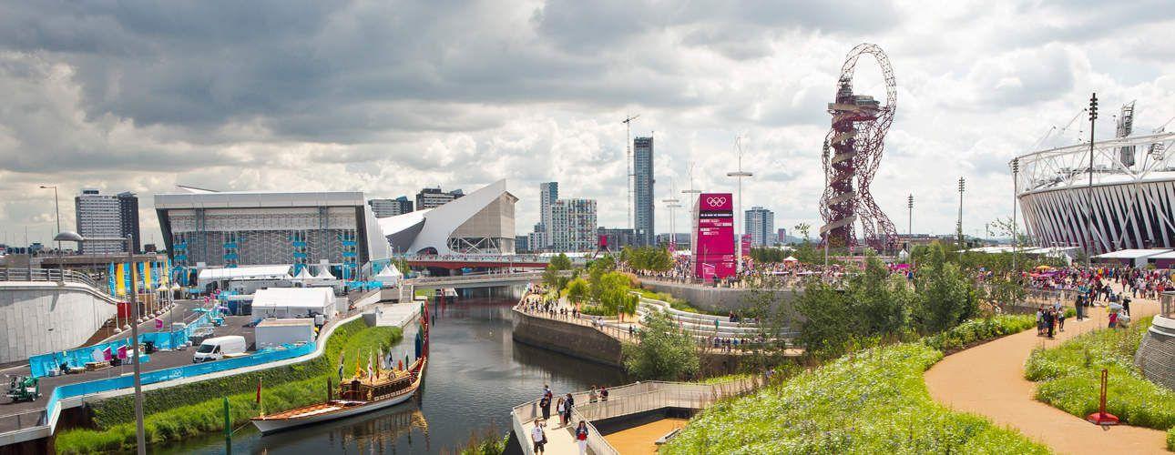 London Olympics 2012 canal overview